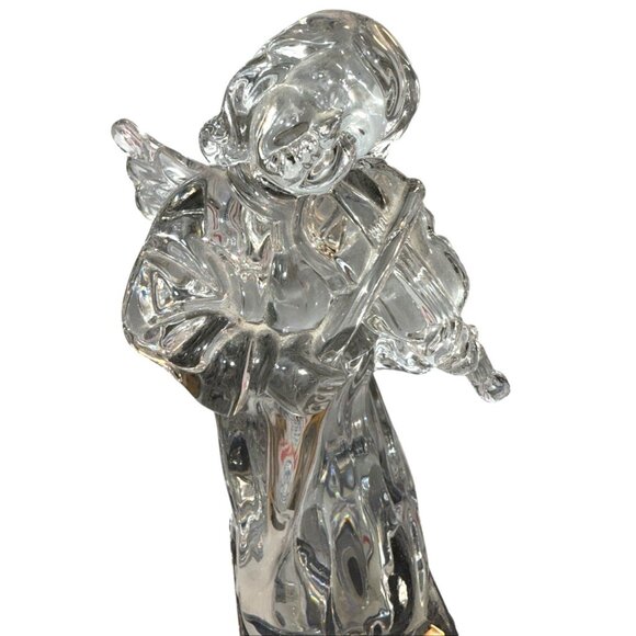3 Mikasa Herald Collection Lead Crystal Angels Musical Instrument Germany 8.5" - Picture 4 of 11